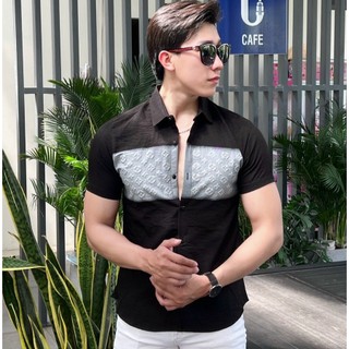 💥Áo sơ mi nam hàn quốc siêu phẩm cực chất ngắn tay họa tiết cao cấp vải lụa mềm mịn