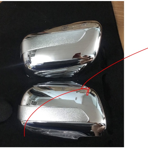 Bộ Ốp Gương Chiếu Hậu Không Đèn Cho Toyota Innova