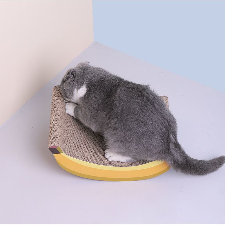 Elsabell. Bảng cào mèo hình quả chuối Dễ thương ngộ nghĩnh Tôn giấy Mèo móng vuốt bảng cho con