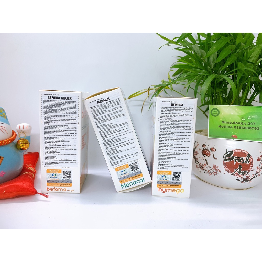 Sắt Befoma Hunmed - Bổ sung Sắt, acid folic và vitamin khoáng chất cho mẹ bầu hộp 30 viên