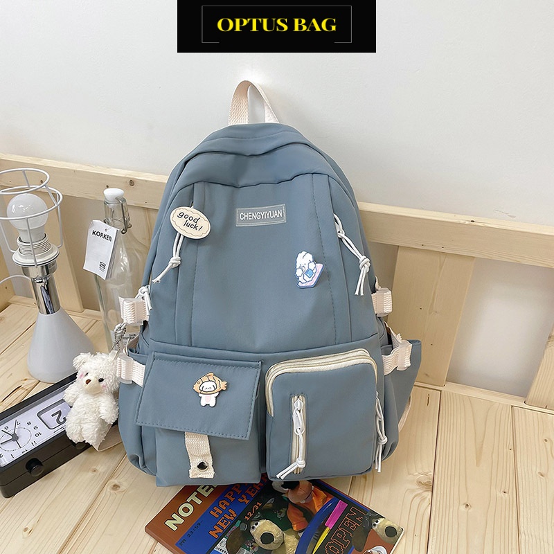 Balo nữ nam balo đi học nhiều ngăn, đẹp đi chơi đựng laptop phong cách ulzzang unisex ULZ010