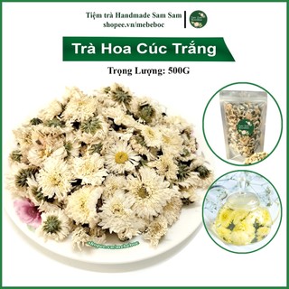Trà hoa cúc trắng sấy khô 500g thanh nhiệt, thải độc mát gan tăng cường hệ miễn dịch của tiệm trà samsam