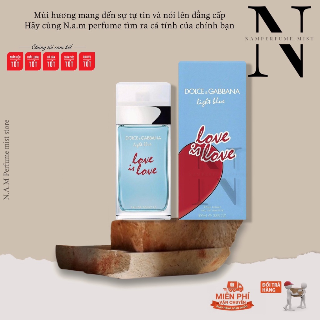 𝐃𝐨𝐥𝐜𝐞 & 𝐆𝐚𝐛𝐛𝐚𝐧𝐚 Light Blue Love Is Love | Nước hoa nữ | Tươi mới, Thanh mát, Nhẹ nhàng