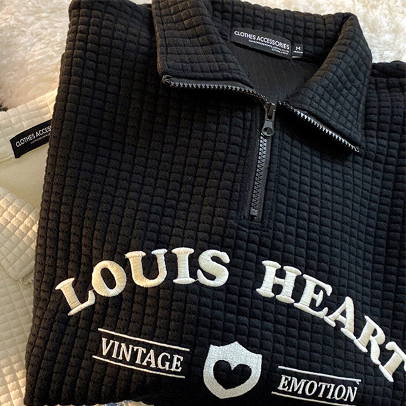 IELGY IELGY Áo sweater Cổ polo In Hình Bánh waffle Dễ Thương Cho Nữ