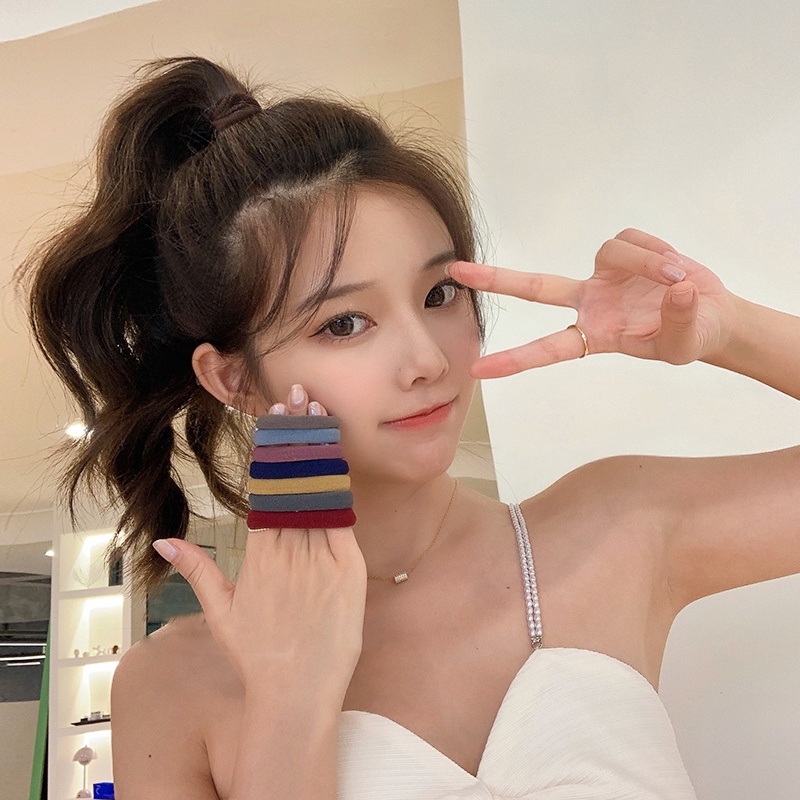 Bộ Dây Buộc Tóc Co Giãn Tốt Thời Trang Cho Nữ