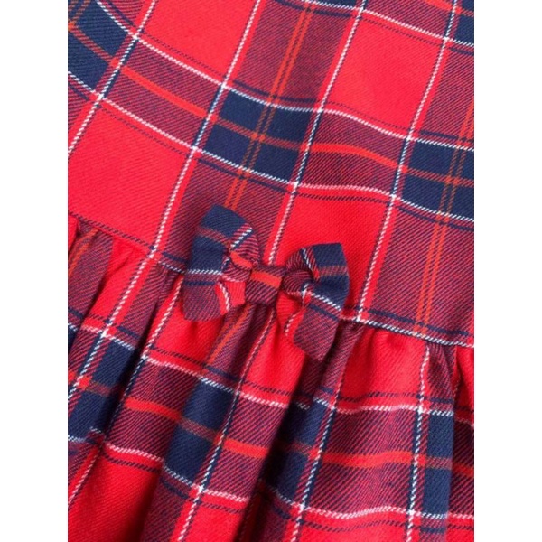 Váy bé gái kẻ đỏ C&A