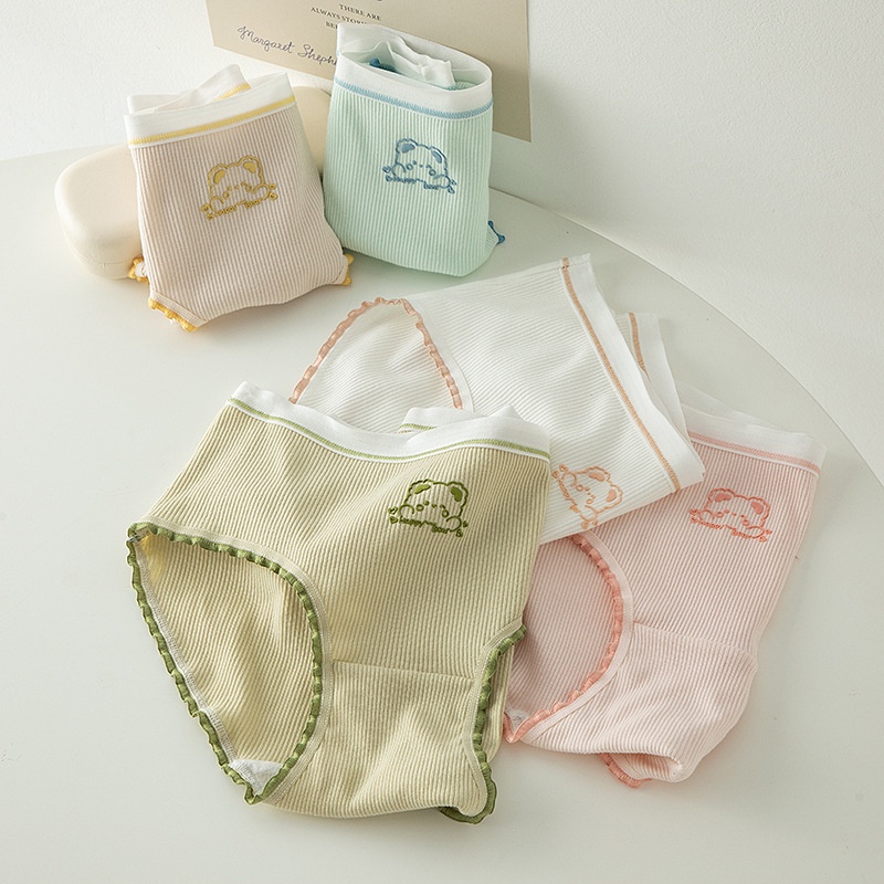 Quần lót nữ cotton silip bé gái kháng khuẩn cao cấp gân tăm dễ thương xinh cute quyến rũ 03