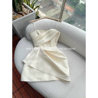 váy Tầt 2 dây xếp ly eo