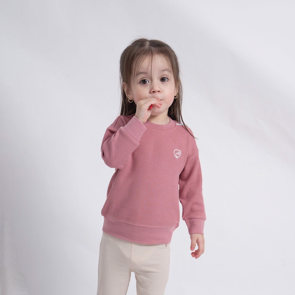 Bubaby Áo dài tay cổ tròn vải Sợi Tre Bông từ 6m-4y BBC310400