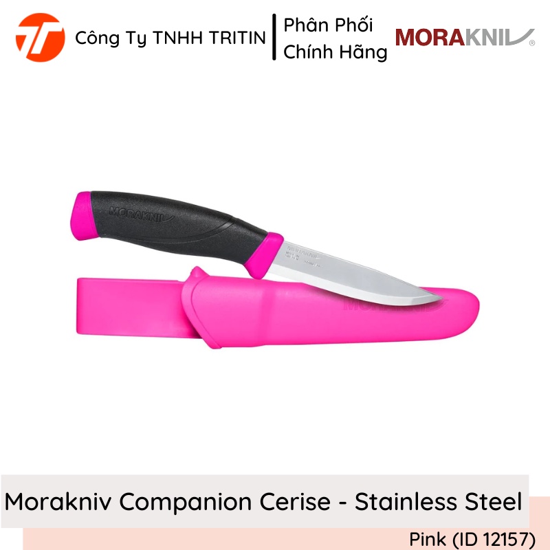 Dao Phượt Morakniv Companion Cerise - Stainless Steel Pink (ID 12157) | TRITINCO