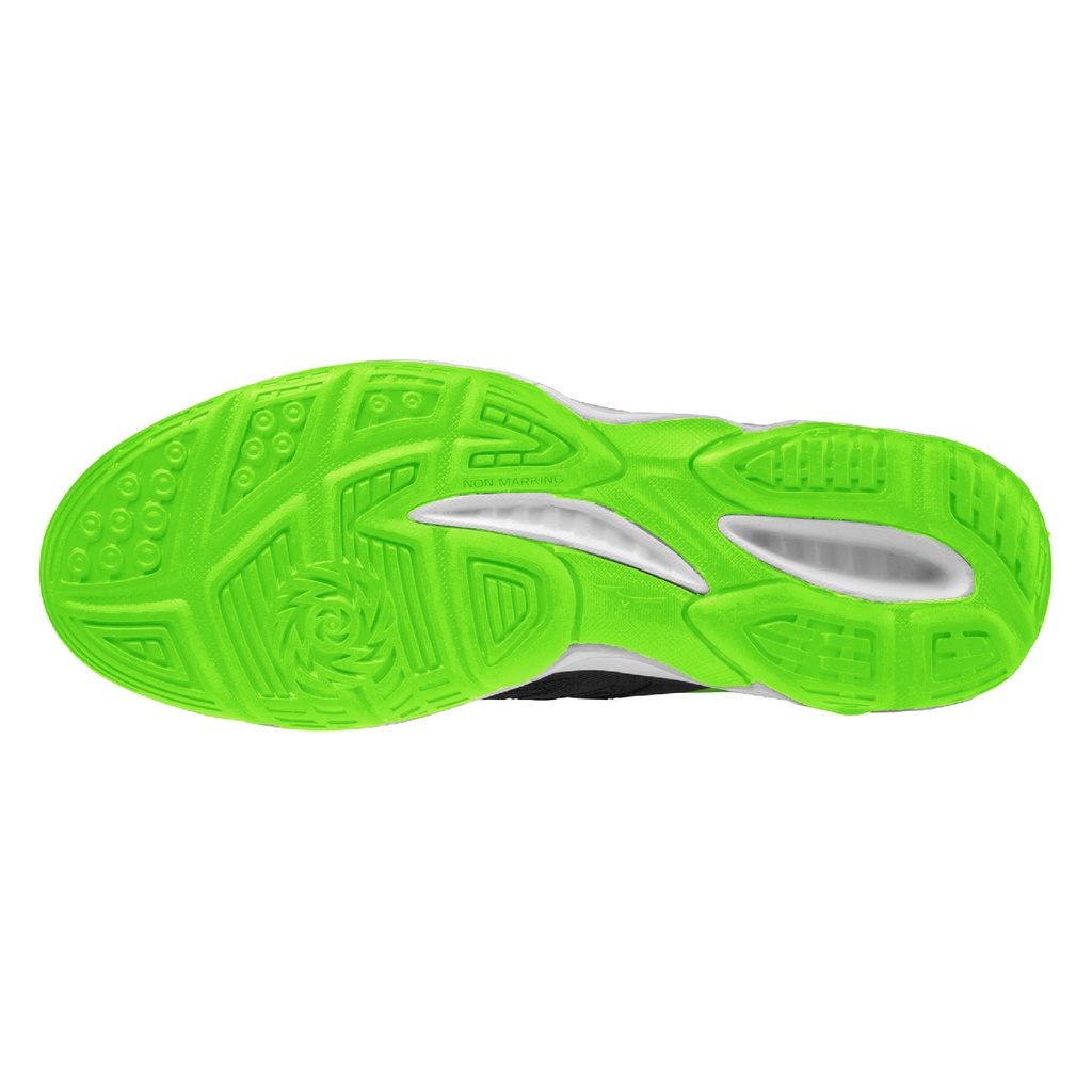 Giày Mizuno Dynablitz Mid Đen Xanh - Giày Bóng Chuyền, Cầu Lông đa năng thoáng thí khử mùi hôi đế giày êm ái đàn hồi cao