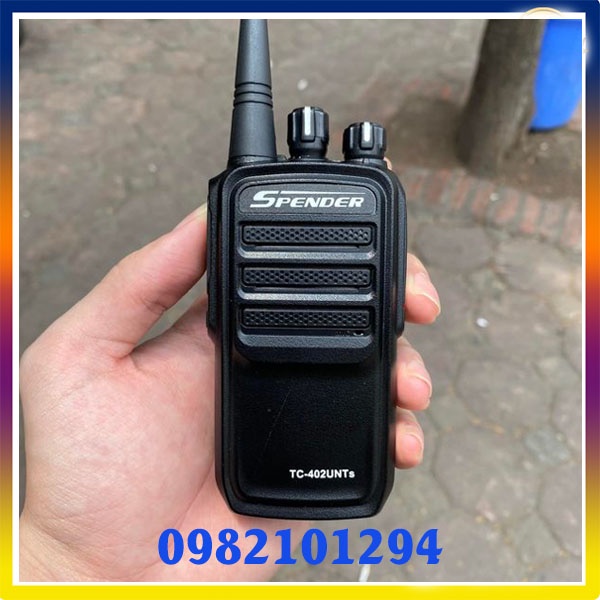 Bộ đàm cầm tay Spender TC-402UNT Thái Lan hàng chính hãng, Cự ly liên lạc 3km, bảo hành 24 tháng