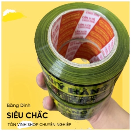 Cuộn Băng Dính In Logo Hàng Dễ Vỡ, Lõi Siêu Mỏng, Không Pha, Siêu Dính, Băng Keo Logo Dễ Vỡ, Hàng Dễ Vỡ Xin Nhẹ Tay.