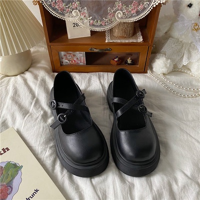 Giày Mary Jane mũi tròn đi hai kiểu