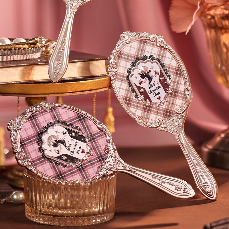 Gương trang điểm cầm tay FLOWER KNOWS 2 loại họa tiết xinh xắn 220g