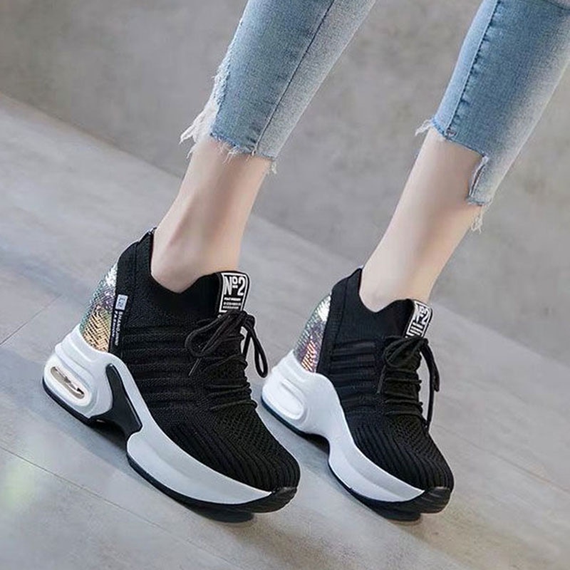 Giày Thể Thao Đế Dày Phối Lưới Thời Trang Hàn Quốc Cho Nữ