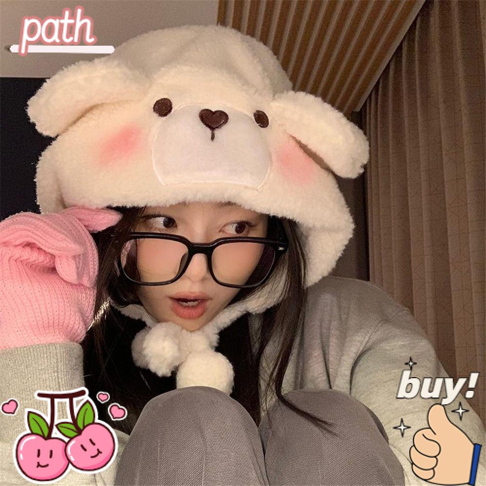Mũ Tai Gấu Chống Gió Mùa Đông Dễ Thương Cho Nữ