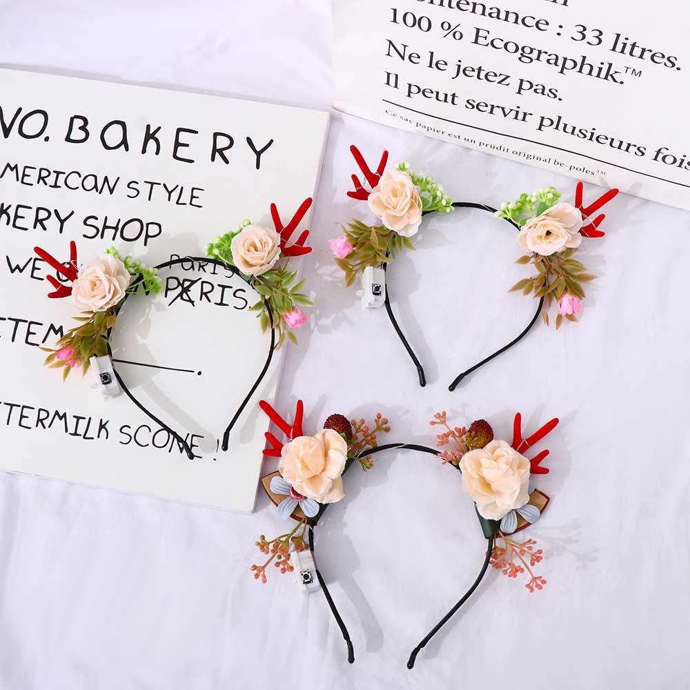 Băng Đô Cài Tóc Đính Đá Phát Sáng Phong Cách Hàn Quốc