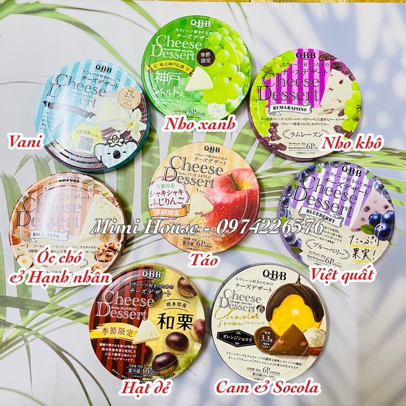 Phô mai QBB Nhật Bản hộp 6 miếng 90g cho bé 12m+