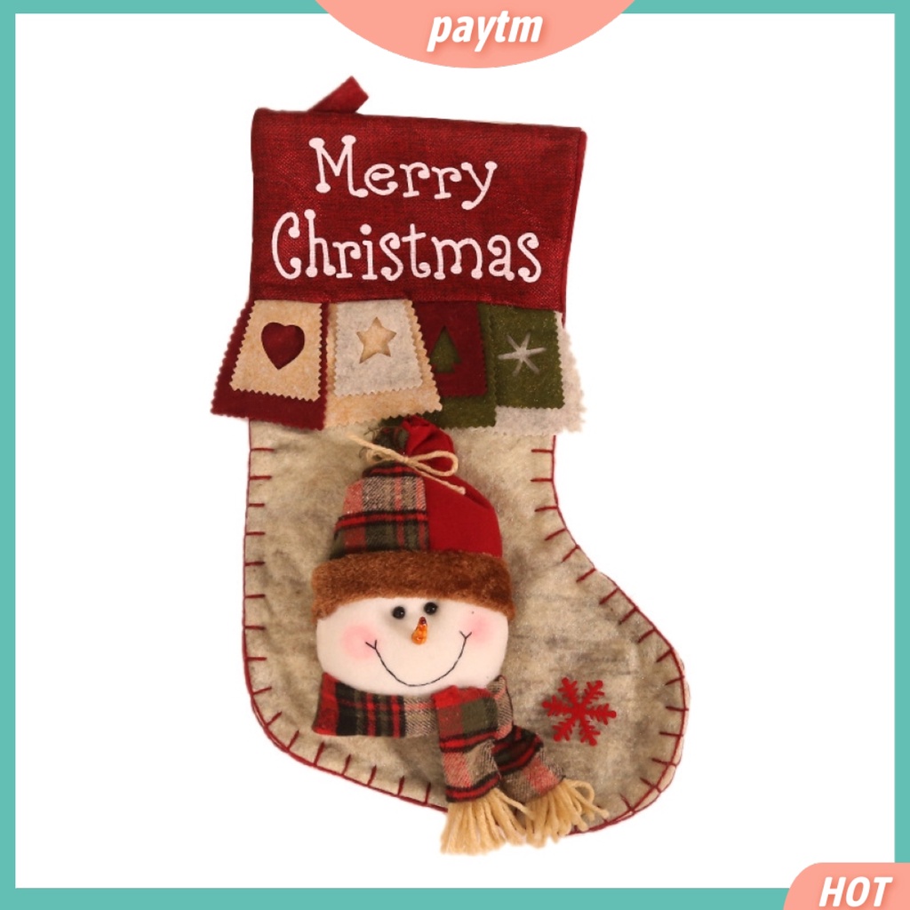 [PTM] Túi Đựng Quà Giáng Sinh Hình Ông Già Noel / Người Tuyết / Tuần Lộc Dễ Thương