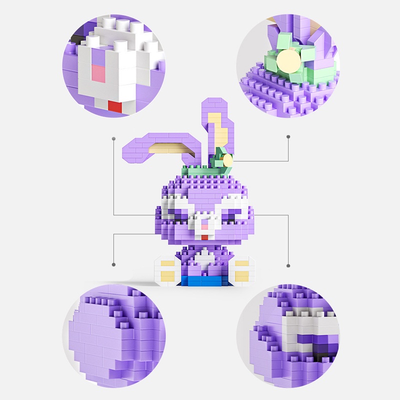 Đồ Chơi Mô Hình Lắp Ráp Le-Go Nhân Vật Hoạt Hình 3D Siêu Đáng Yêu Dành Cho Bé XÉP HÌNH brick