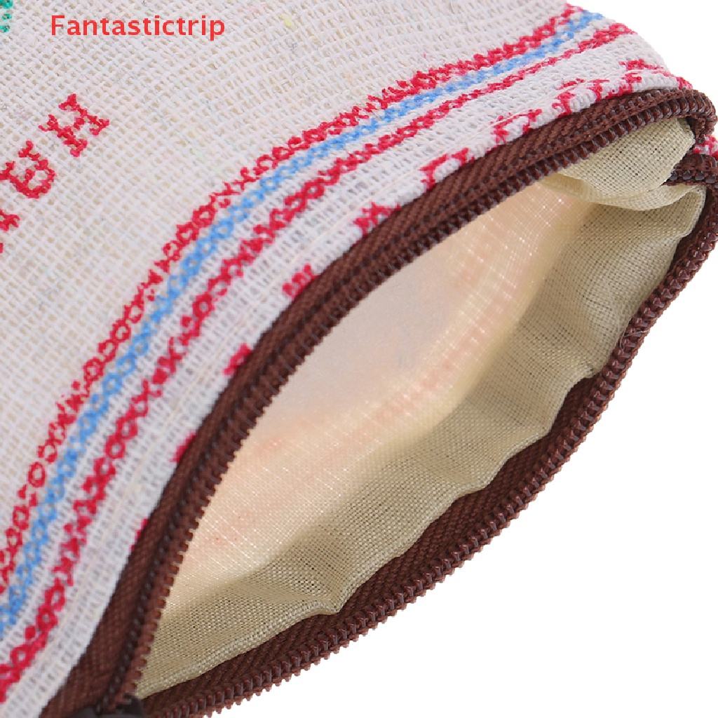 Ví Đựng Tiền Xu / Thẻ Mini In Họa Tiết Đơn Giản Cho Nam Nữ Mới