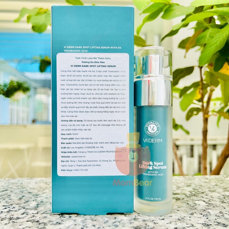 Dark Spot Lifting Serum Vi derm – Tinh Chất Làm Mờ Thâm Nám, Dưỡng Da Đều Màu 50ml