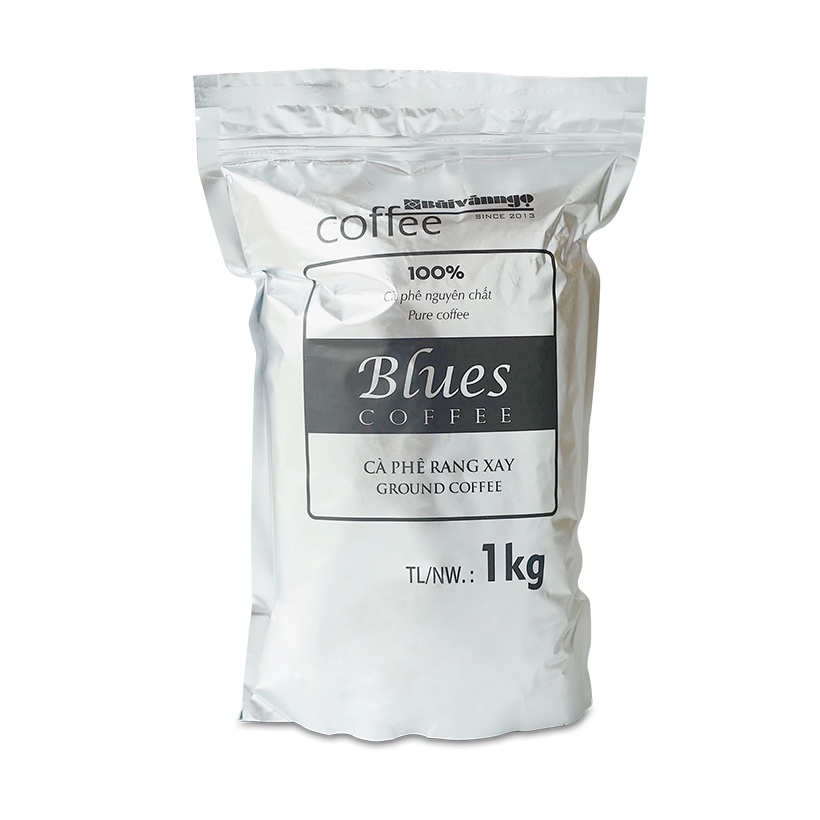 Cà phê rang xay BLUES 1kg Bùi Văn Ngọ Coffee