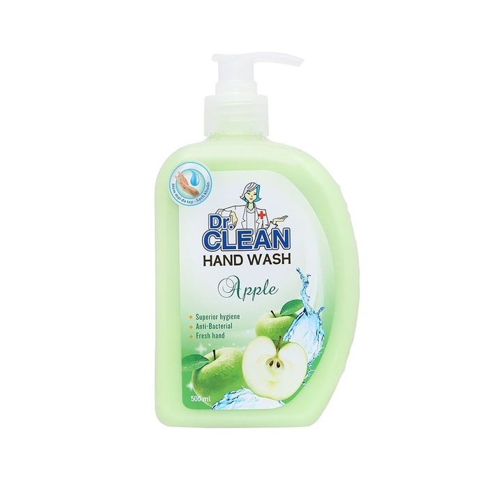 Nước sữa rửa tay kháng khuẩn, diệt khuẩn DR CLEAN 500ml mềm mại bàn tay