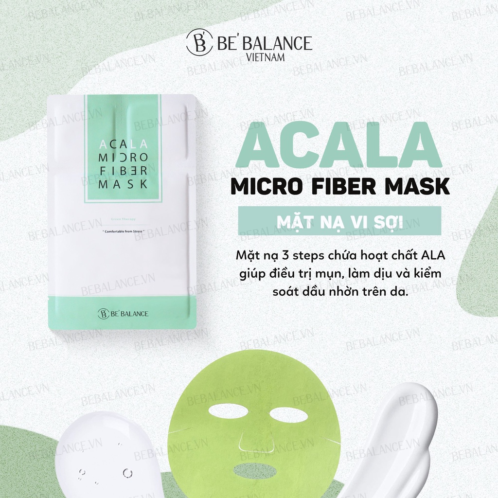 Mặt nạ MICRO FIBER MASK BEBALANCE 3in1 (1 hộp/10 miếng)