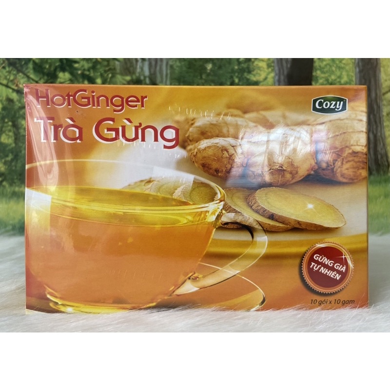 Trà Gừng Hoà Tan CoZy Hộp 100g/10 gói * 10g