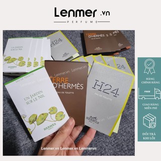 Lenmervn - vial mẫu thử nước hoa hermes terre, hermes h24, hermes un jadin,...1,5 - 2ml