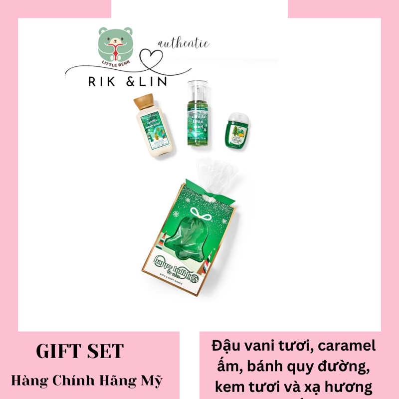 VANILLA BEAN NOEL - Xịt Thơm Dưỡng Thể Toàn Thân Body Mist Bath & Body Works Usa