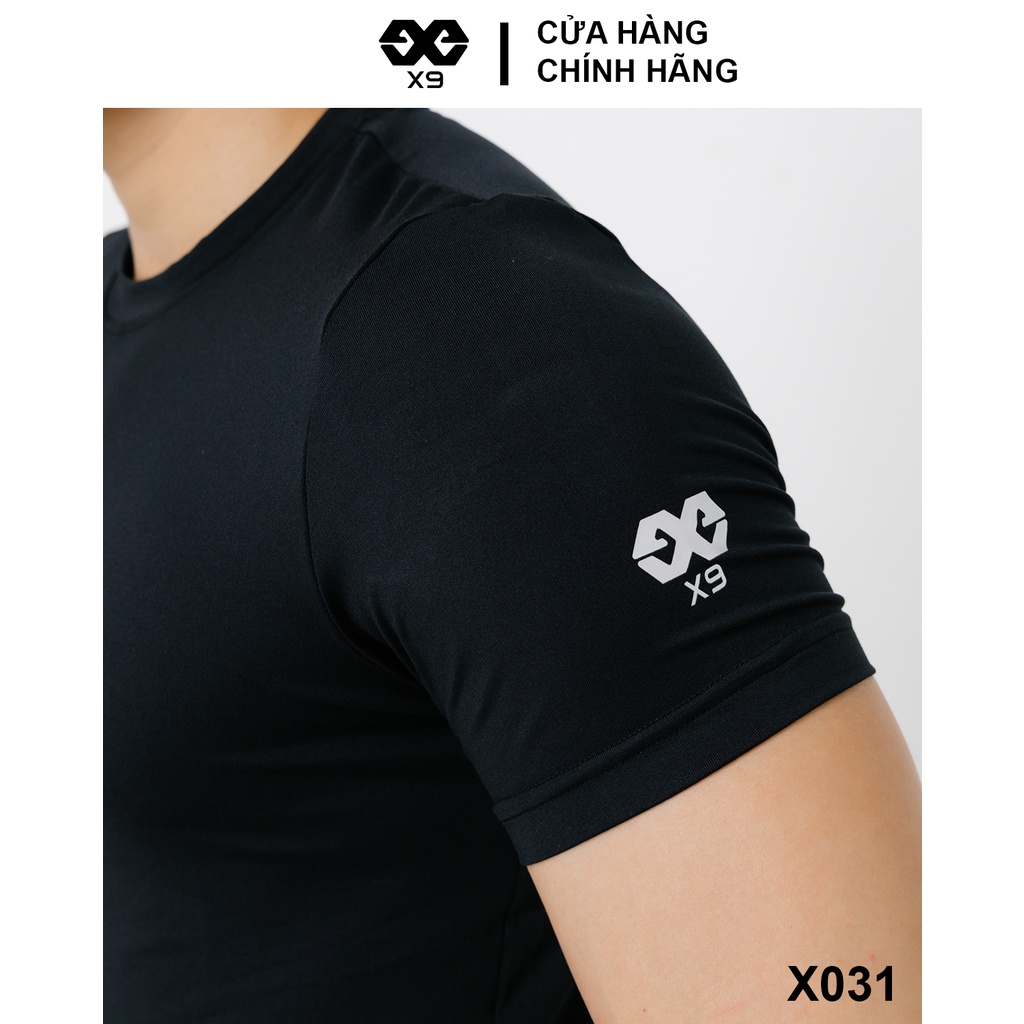 Áo Thun Trơn Logo X9 Thun Lạnh Cotton Nam Cổ Tròn Thể Thao Tập Gym Chạy Bộ - X9 Sportswear - X031