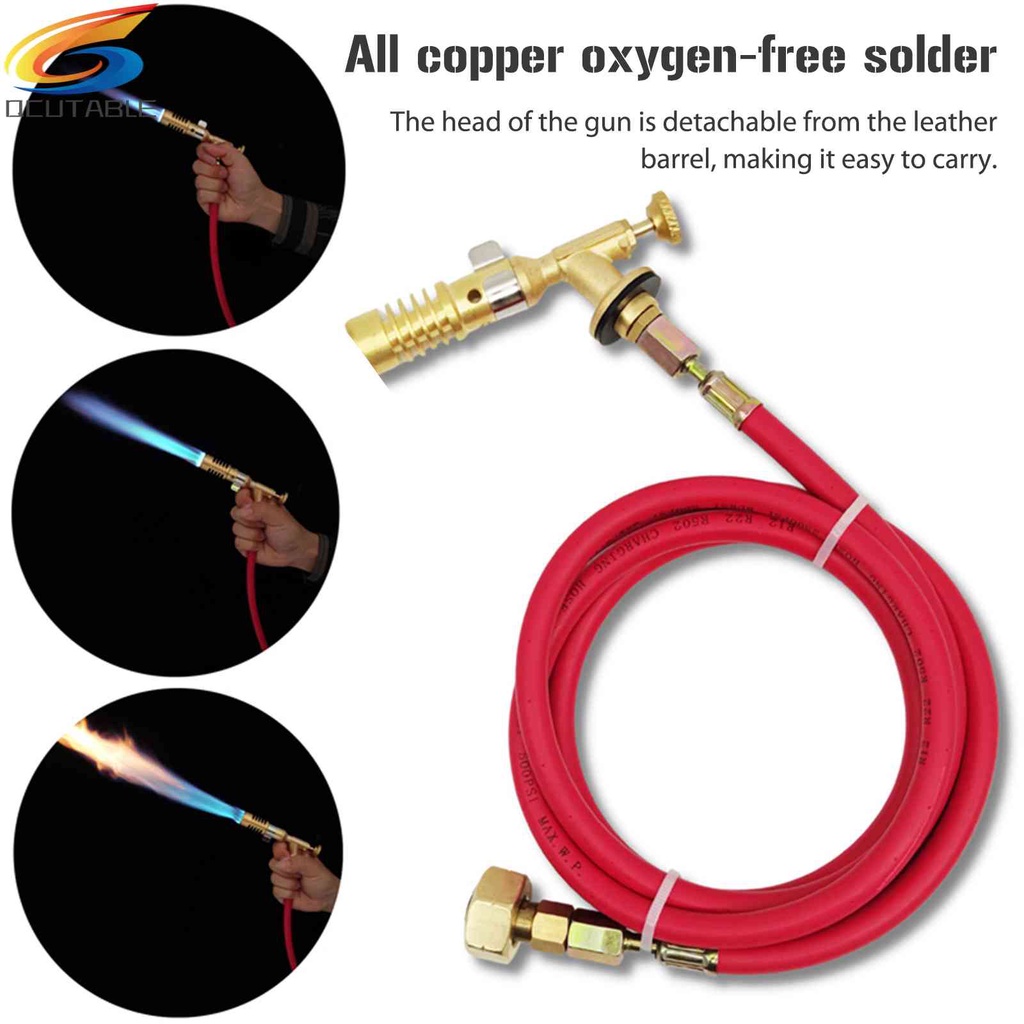 Đèn Khò Bằng Đồng Kèm Ống Cao Su 1.6m LPG Chuyên Dụng Cho Nướng BBQ