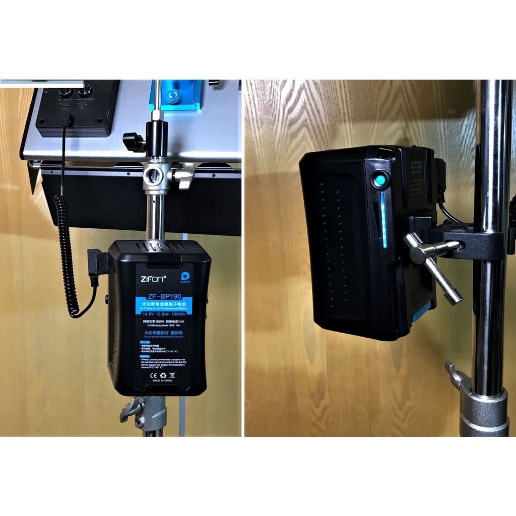 Pin V- Mount ZiFon ZF- BP190  công suất lớn, chuyên dùng cho Máy quay phim chuyên nghiệp, Đèn LED công suất cao