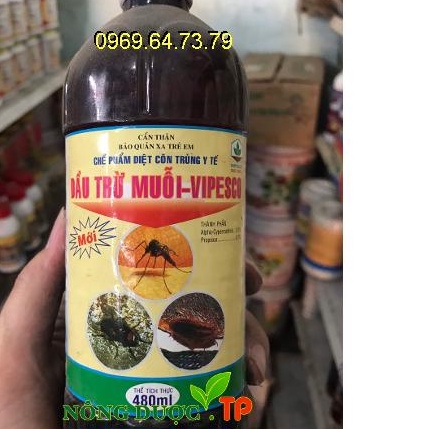 Thuốc xịt diệt muỗi Vipesco không cần pha (Chai 480 ml) hiệu quả tồn lưu kéo dài