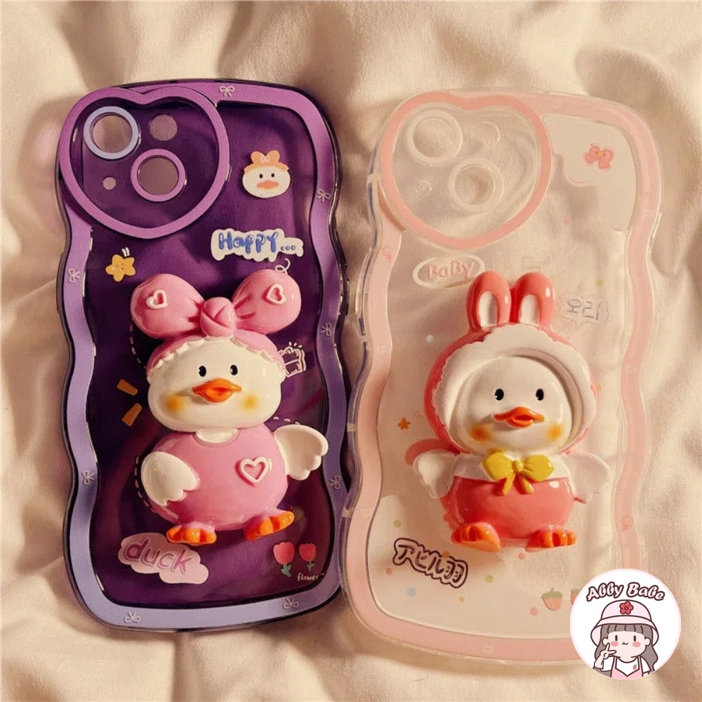 Ốp Điện Thoại TPU Mềm Chống Sốc Hình Chú Vịt 3D Cho Iphone 14 Pro Max 11 7Plus 13 12 11 Pro Max X XS 12 13 XR