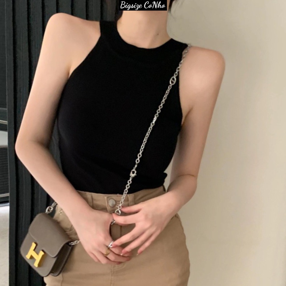 Áo croptop bigsize ba lỗ trơn thun gân xịn co giãn manh G4 | BigBuy360 - bigbuy360.vn