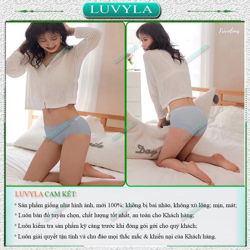 Quần lót nữ su đúc thun lạnh không viền tàng hình kháng khuẩn LUVYLA QLS09