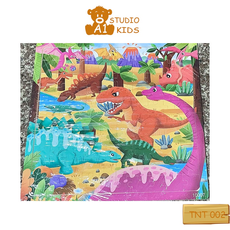 Tranh ghép hình cho bé bằng gỗ 100 mảnh kích thước 30x30cm đủ mẫu hoạt hình - đồ chơi xếp hình, trí tuệ