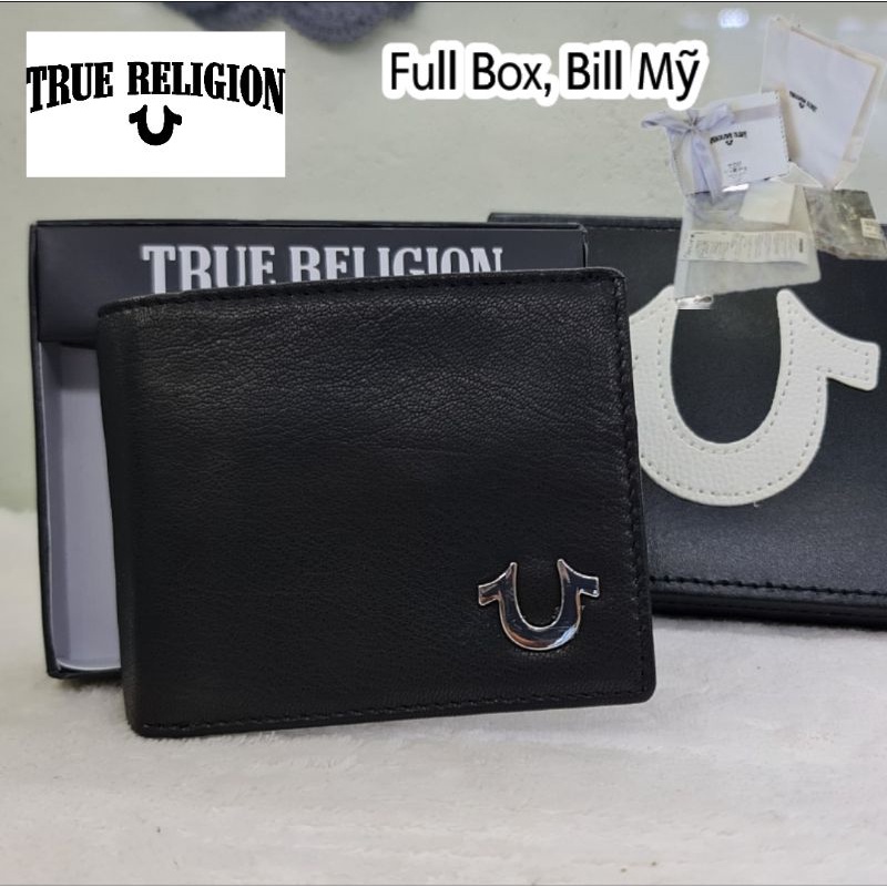 Ví da nam True Religion Ông Địa chính hãng nhập Mỹ