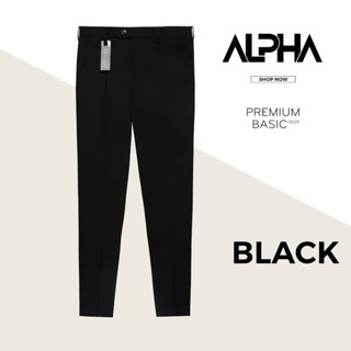 Quần tây nam hàn quốc dáng baggy GEN ALPHA suông đen vải dày dặn co giãn tốt thương hiệu JBAGY