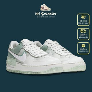 Giày thể thao nữ AF1 màu xanh lá - Giày AF1 Aura green xanh lá nữ cao cấp Full Box