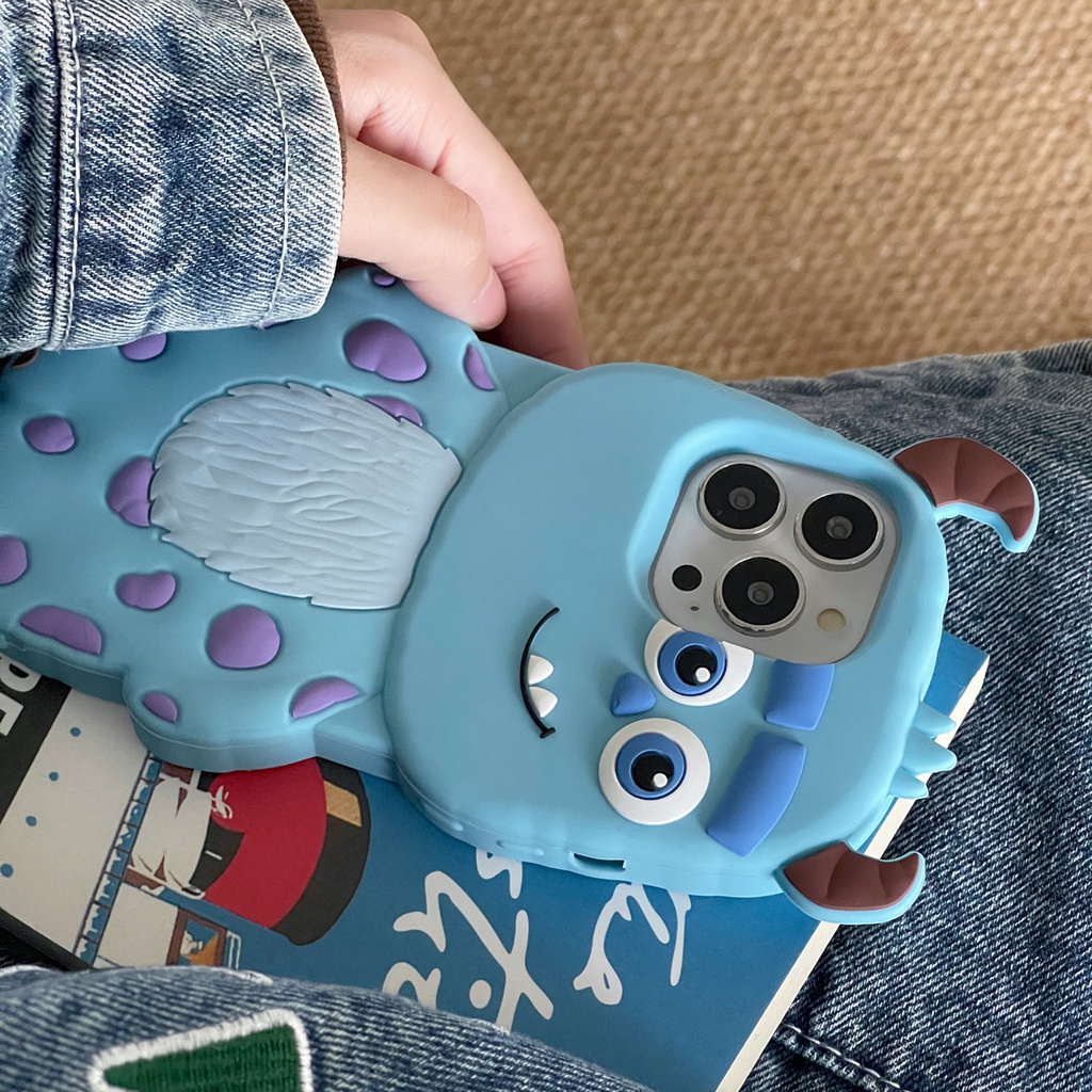 Ốp Điện Thoại Silicon Họa Tiết Hoạt Hình Blue Sulley Cho iphone 14 13 12 11 pro xr x xs max 7 8 6 6s plus