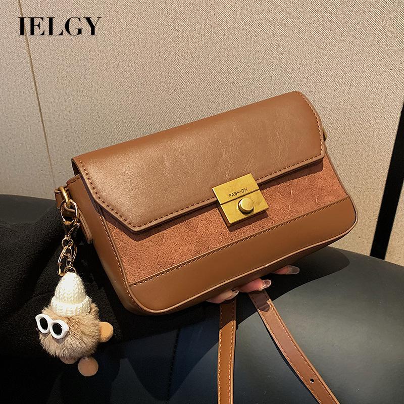 Túi Đeo Chéo Khóa Bấm Phong Cách Đường Phố Cổ Điển Thời Trang Cho Nữ