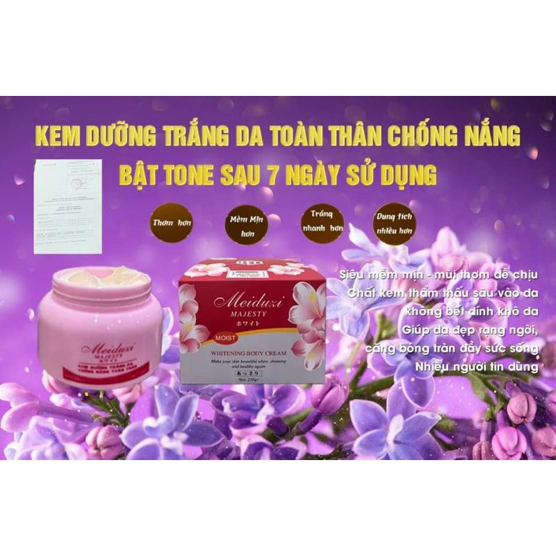 Kem siêu trắng chống nắng body meiduzi majesty