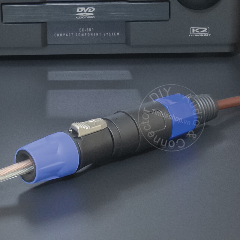 Dây loa speakon nối dài DIY 0.5 đến 10 mét - Speakon 2pin audio cable extension