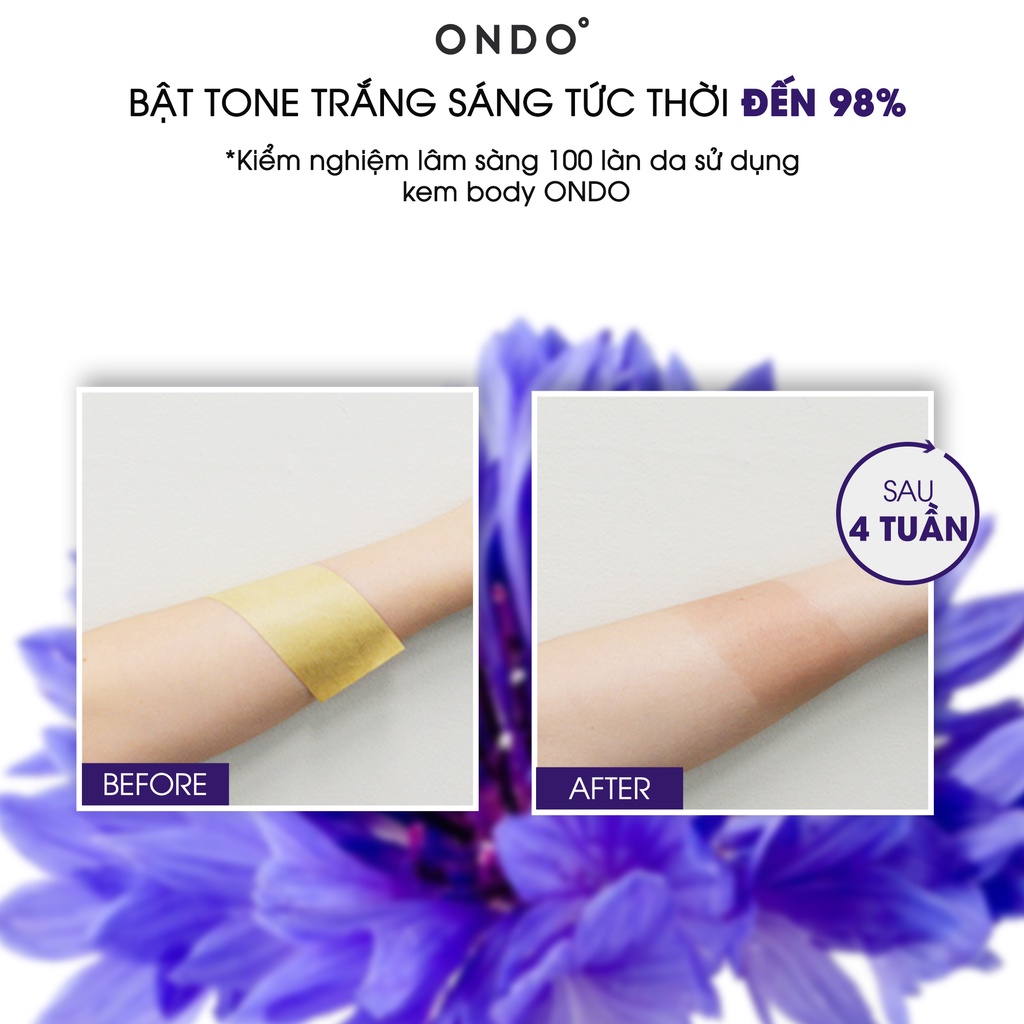 Kem dưỡng trắng nâng tone body Ondo Clotho Whitefit Body tone up cream 330ml