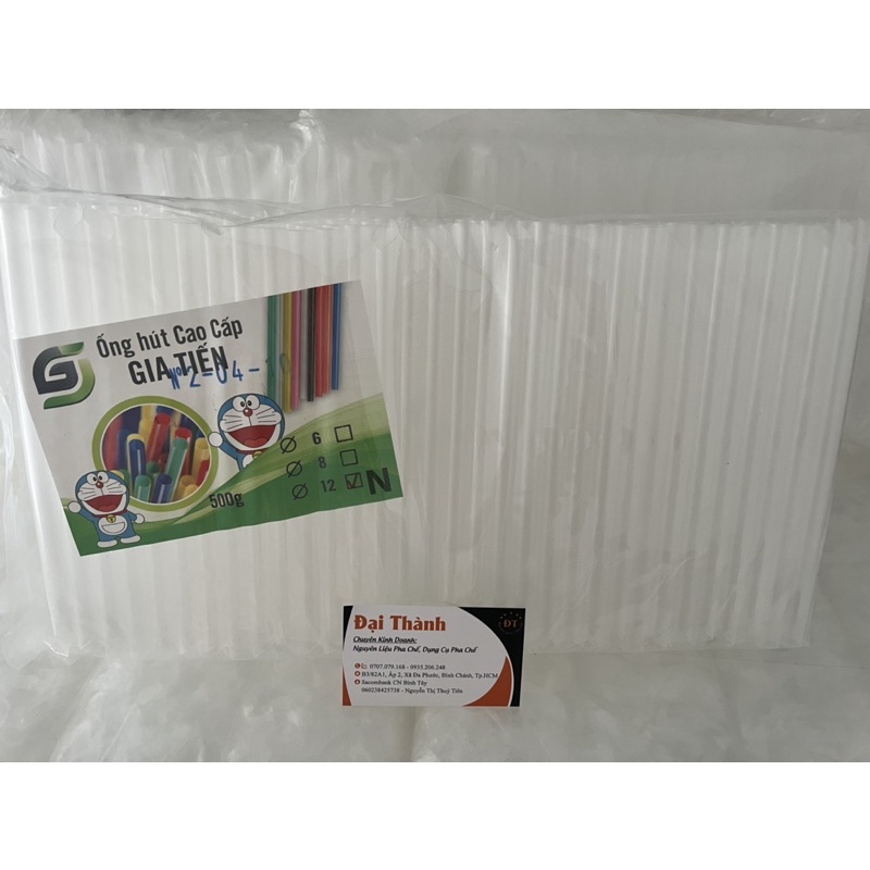 Ống hút nhựa hút trân châu, sinh tố, nước mía… bịch 0.5kg